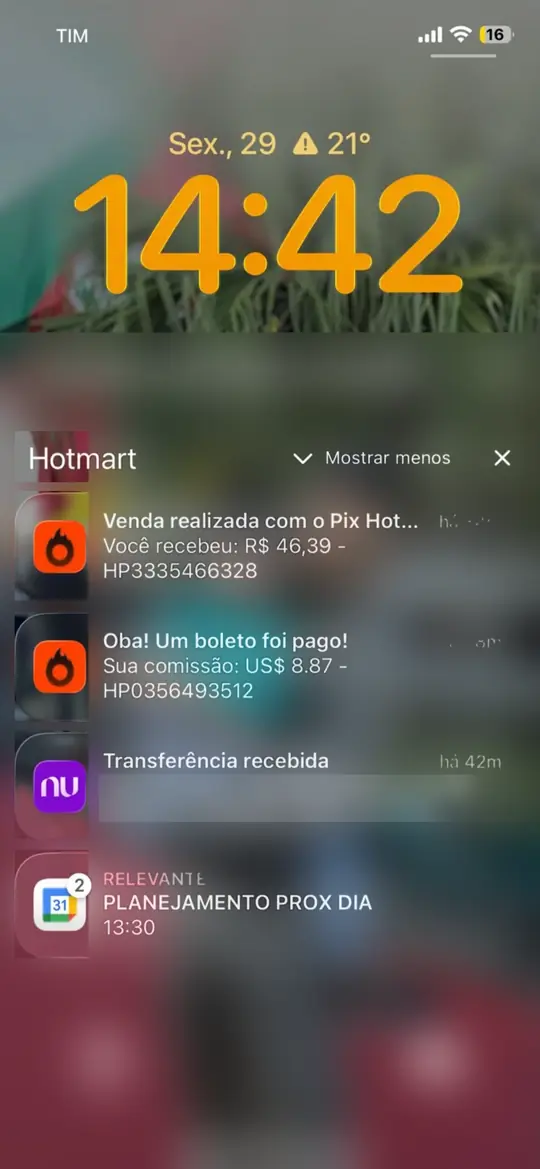 Print de notificação de venda